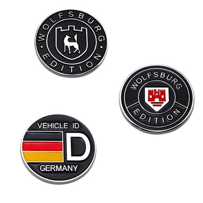 Car Stickers 3D Metal Germany WOLFSBURG EDITION Car Rear Trunk Emblem Badge Sticker Decal For VW GTI Passat Jetta POLO Golf 3 5 6 7 MK4 T240513