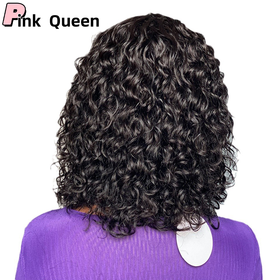 Afro Curly Edges Wig 4C Kinky Edges Baby Hair Lace Wigs 150% HD Lace Frontal Wig Remy Kinky Curly Simualation Human Hair Wigs for Women