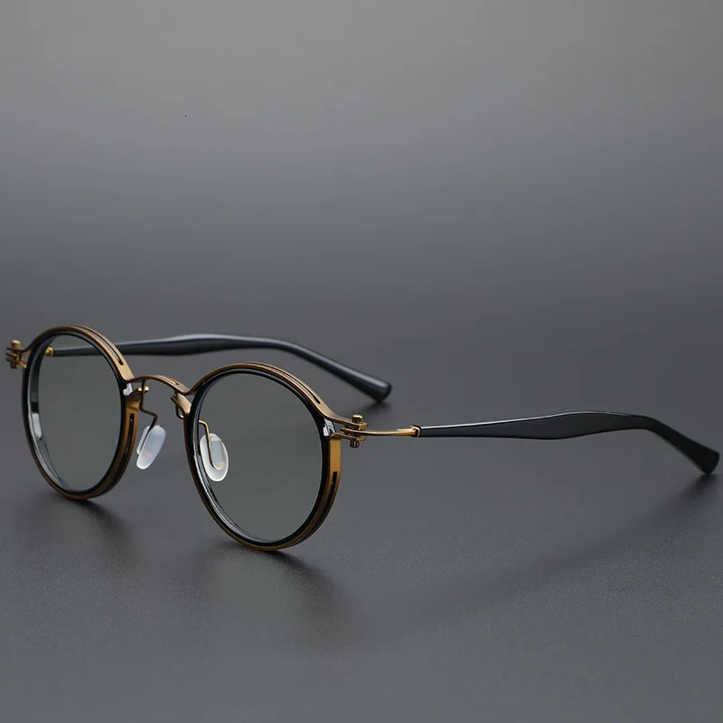 Cubojue Round Reading Glasses Male Women Anti Blue Light 0 150 200 250 Clear Eyeglasses Frame Men 45mm Narrow Nerd Spectacles 240514
