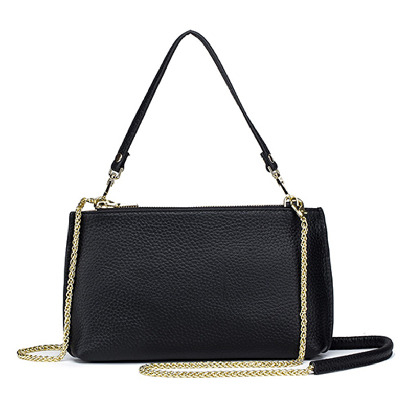 tote cross body bag, simple soft leather women's bag, one shoulder portable small bag