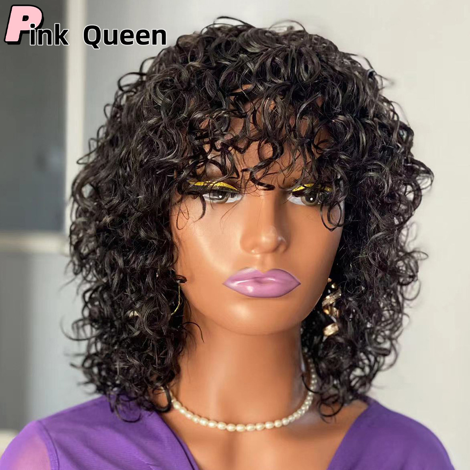 Afro Curly Edges Wig 4C Kinky Edges Baby Hair Lace Wigs 150% HD Lace Frontal Wig Remy Kinky Curly Simualation Human Hair Wigs for Women