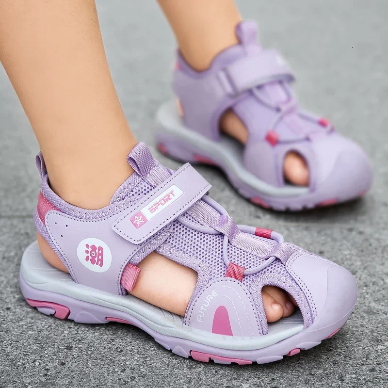 Breathable Sport Sandals Summer for Boys Casual Beach Shoe Comfortable Soft Sole Kids Shoes Fashion Nonslip Sandalias 240509