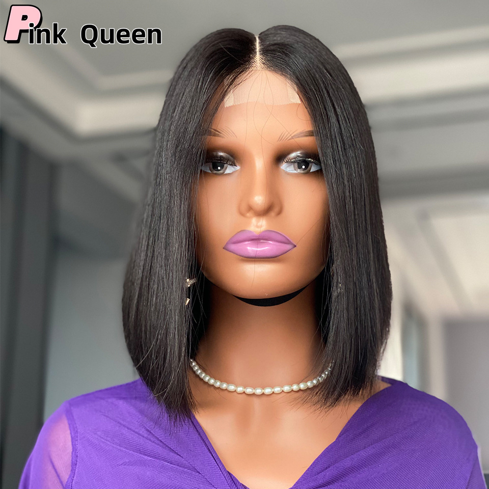 2X6 DoubleDrawn Chinese Bone Straight Hair Silky Straight Lace Front Wig Brazilian Virgin Human Hair 13x4 Full Lace Wigs for Women Natural Color