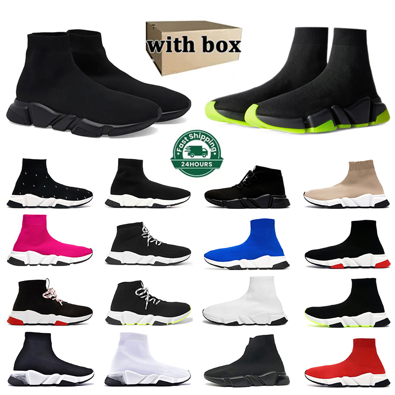 Designer Paris Sock Shoes For Men Women Triple-S Black White Red Breathable Sneakers Race Mens Womens Walking Outdoor Trainers Sports Size 36-45