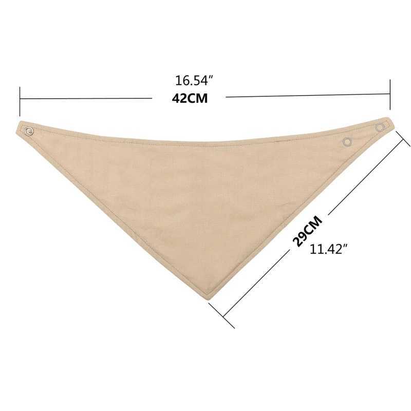 Bibs Burp Cloths Soft Cotton Baby Bib Triangle Scarf Solid Color Snap Button Bibs Baby Feeding Drool Saliva Towel Bandana Burp Cloth Baby StuffL4812