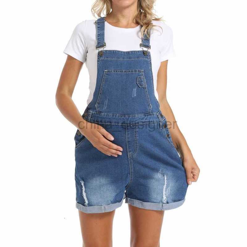 Summer New Pregnant Women's Cowboy Strap Pants, Slim Slim, Large, Loose Flipped Shorts