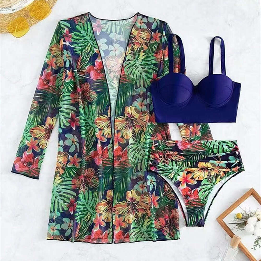 ddmytiger new cover up three piece hard pack women s bikini swimsuit H