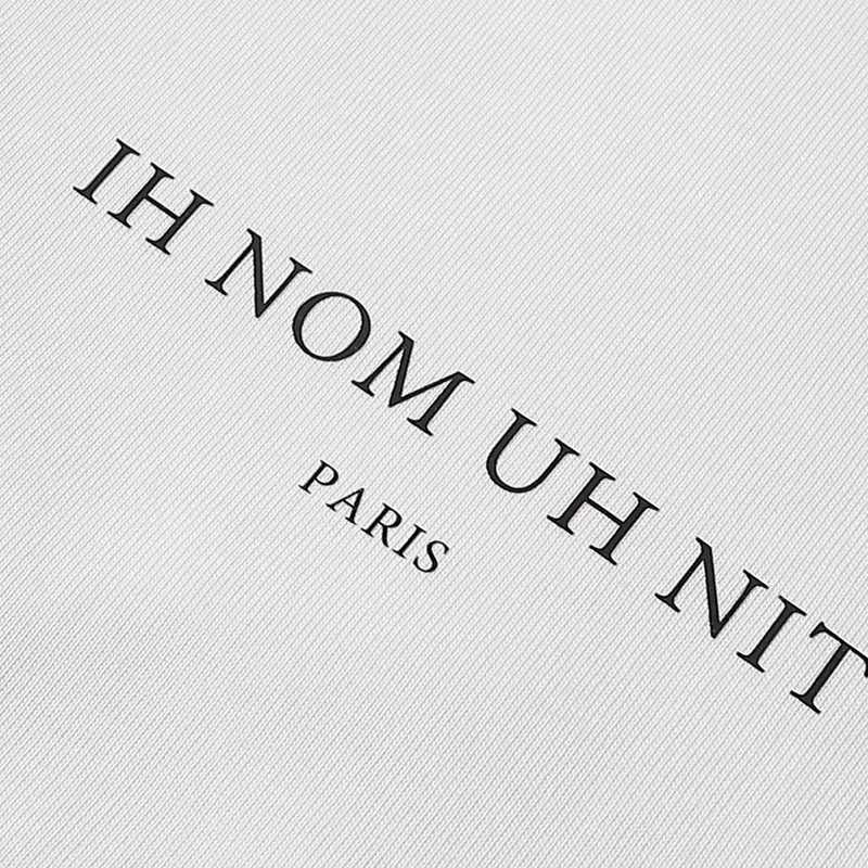 Men's T-Shirts White IH NOM UH NIT Simple Top Ts Mens And Womens Classic All-match 100% Cotton Short Slve Printing T-shirts T240515