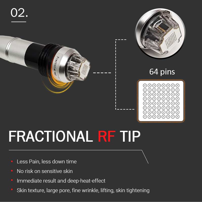 Fractional Rf Microneedle Beauty Machine Anti Aging Systems RF Skin Face Wrinkles Treatment Microneedling