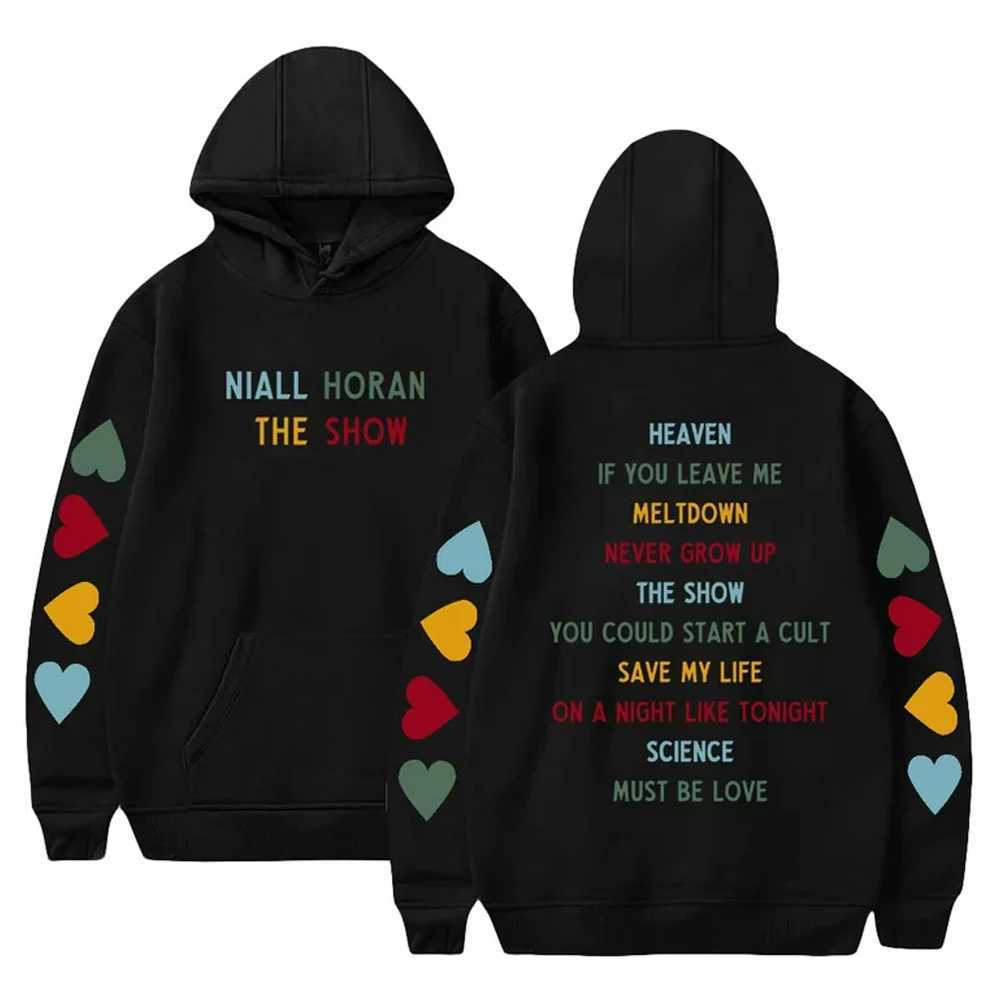Men's Hoodies Sweatshirts Niall Horan The Show Album Merch Hoodie Long Slve Strtwear Women Men Hooded Sweatshirt Fashion Clothes T240515