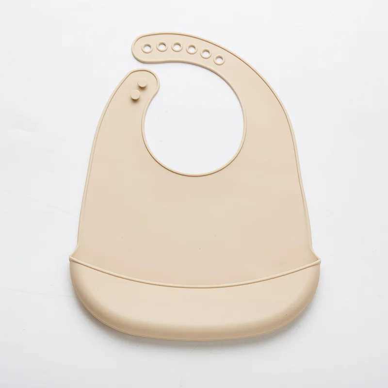Bibs Burp Cloths Baby Bib Adjustable Waterproof Bibs Babies Soft Edible Silicone Newborn Saliva Dripping Towel Drooling Children Scarf BPA FreeL4812