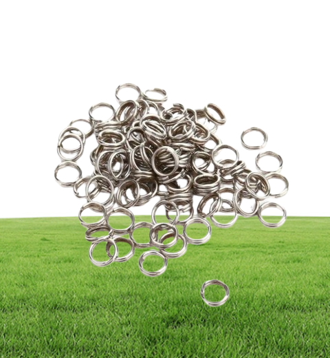 1000pcs Stainless Steel Fishing Split Rings Heavy Duty Lure Solid Ring Loop Lures 7mm 150lbs