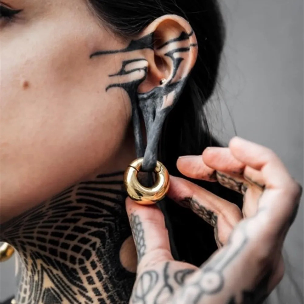 Cashort 2PCS 8mm 0g 6mm 2g stainless steel circular magnetic ear heavy plug ear gauge tunnel perforation body jewelry expander 240430