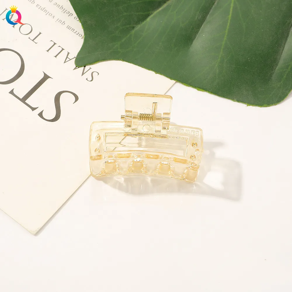 Color Transparent 4cm Mini Hair Claw Ribbon Clips Accessory Korean Cute Girls Lovely Hairpins Barrette Fashion Hair Accessories 1905 ZZ