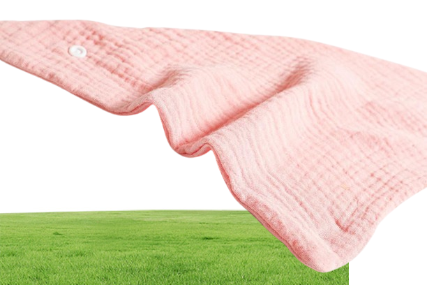 Bibs Burp Cloths 3Pcslot Baby Muslin Triangle Soft Cotton Solid Color Saliva Towel Boys Girls Feeding Apron Bandana Drool Stuff