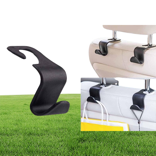 2Pcs Car Seat Back Hook with Phone Holder Vehicle Headrest Seat Back Hanger Holder Hook Universal Mount Storage Auto Accessories