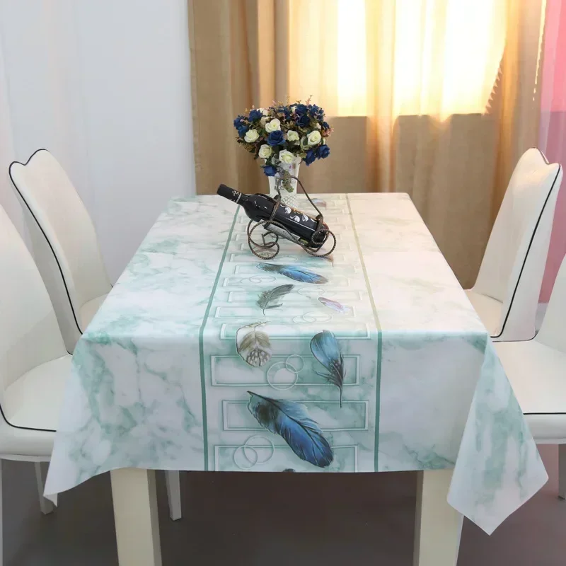Dining Table PVC Tablecloth Cloth Printing Tablecloth Decoration Accessories Round UULB01