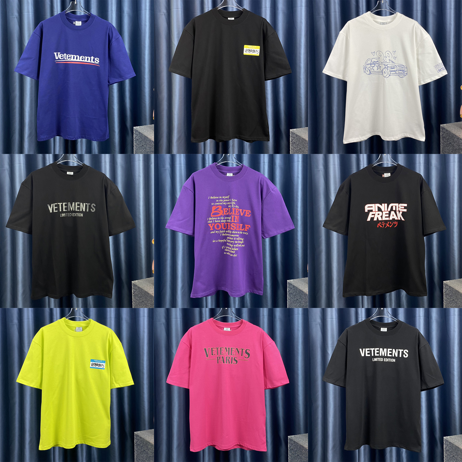 Summer men designer t shirt 100% cottom t shirts casual tees comfortable men women VETEMENTS print tshirt US Size XS-L