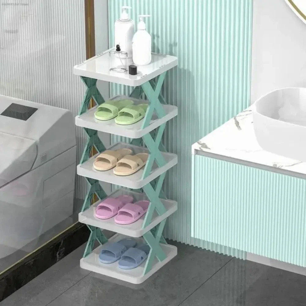 Shoes Racks Storage Organizer Detachable Shoe Saves Family Household Rack Multi Layer Simple Shelf Color Cabinet 240513