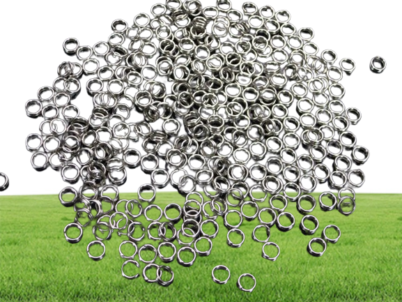 1000pcs Stainless Steel Fishing Split Rings Heavy Duty Lure Solid Ring Loop Lures 7mm 150lbs