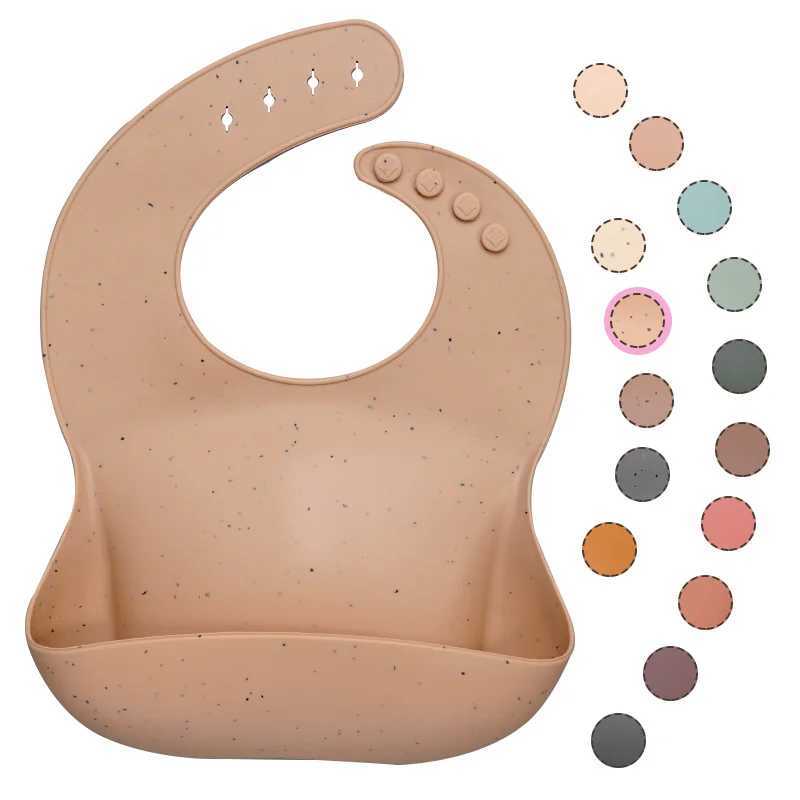 Bibs Burp Cloths Best Gifts For Newborns Solid Silicone Baby Feeding Bibs Burp Cloths Bandana Fashionable Aprons Babador Breastplate Baby StuffL4812