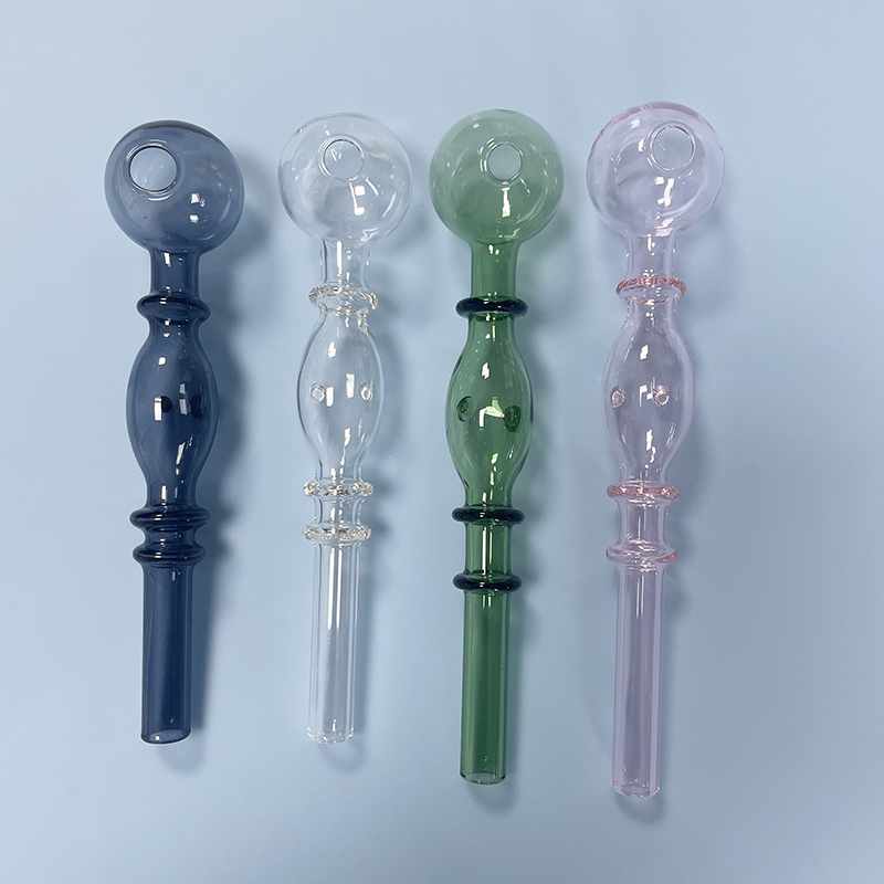 SmokPro 5.5 Inch Alien Style Mid Nubs Designed Glass Oil Burner Pipe With 3cm Big Bubbler Head Bowl