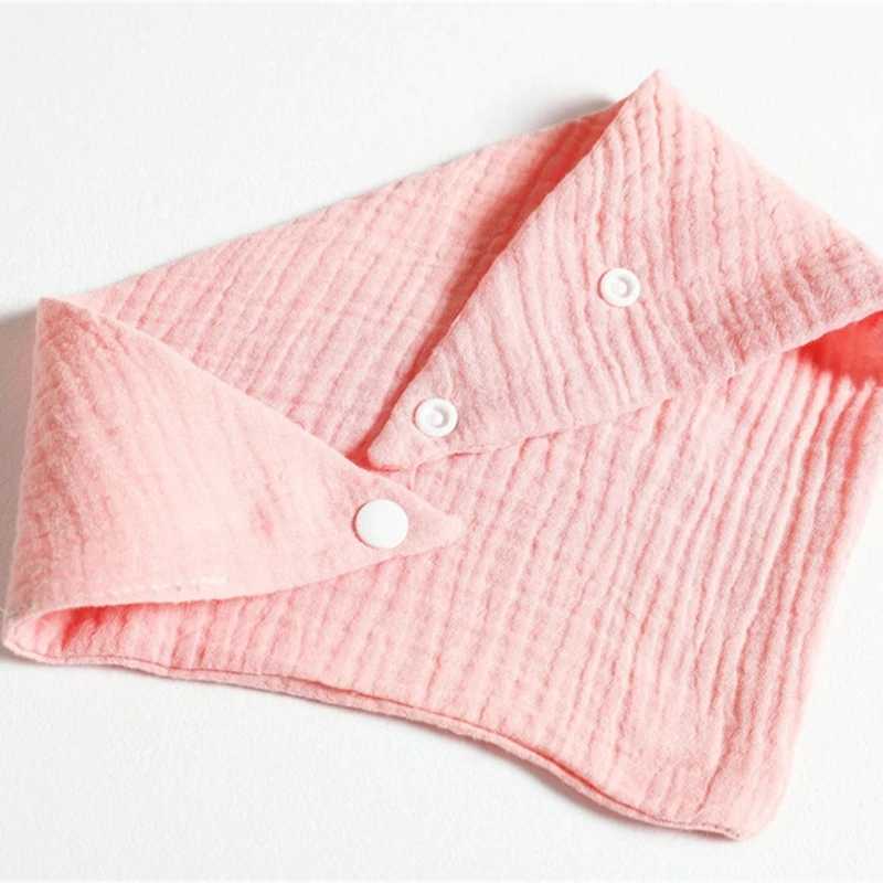 Bibs Burp Cloths Baby Bib Soft Breathable Drool Bib Cotton Burp Cloth Snap Bibs Infant Teething Bib Print Neck Scarf Nursing Supply 5PCSL4812