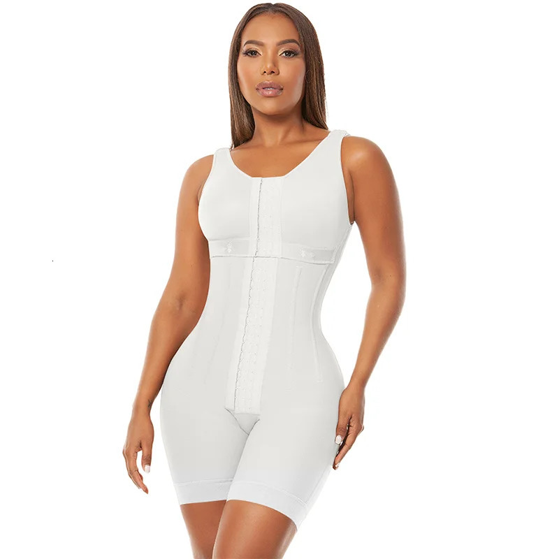 Fajas Colombianas High Compression Slimming Postpartum Full Body Shaper Waist Trainer Post Liposuction Shapewear With Bones 240514