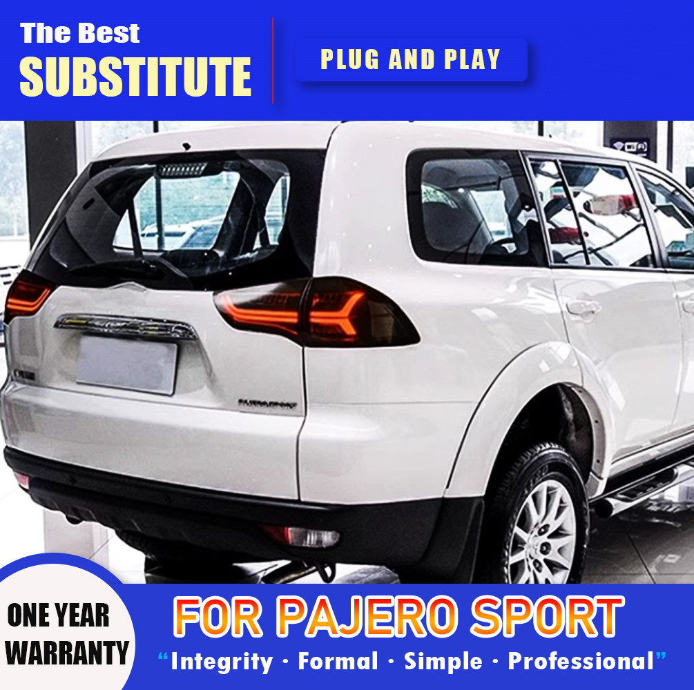 LED Tail Light for Pajero Sport 2004-20 15 LED Taillights Assembly Sequential Dynamic Turn Signal Reverse Lamp