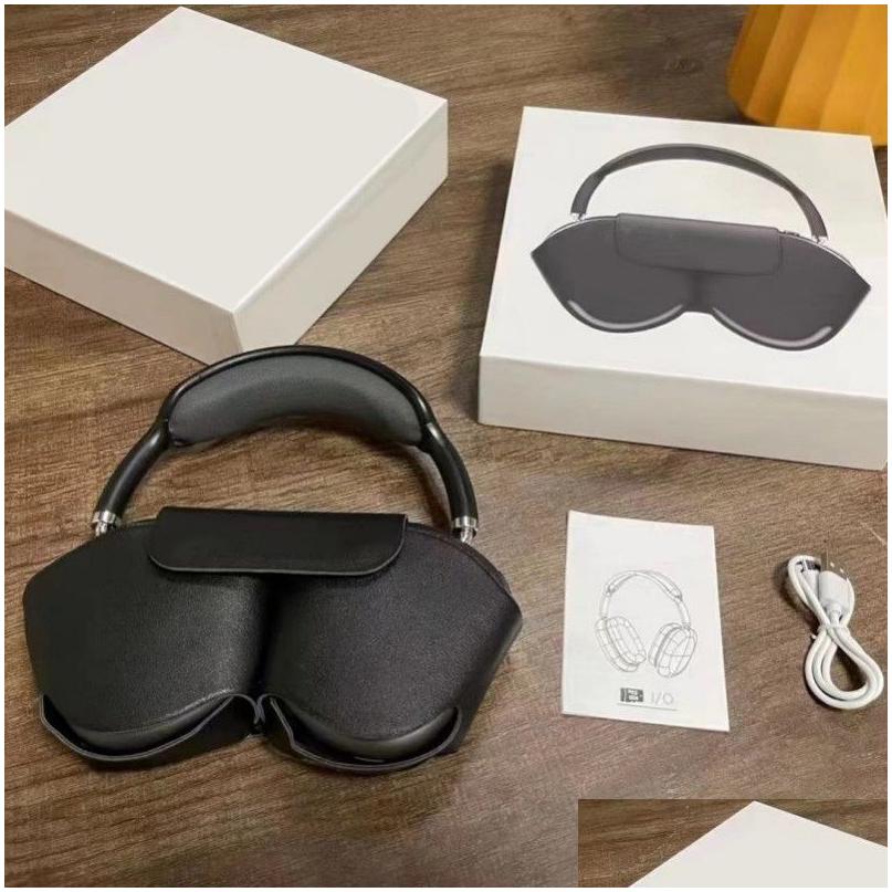 Earphones Headphones Wholesale Price For Bluetooth Wireless Pu Headset Protective Bag Card Radio Call Drop Delivery Electronics Otxus S