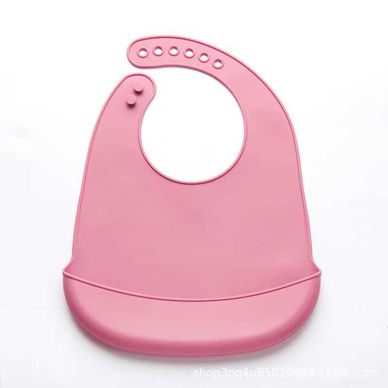Bibs Burp Cloths Baby Bib Adjustable Waterproof Bibs Babies Soft Edible Silicone Newborn Saliva Dripping Towel Drooling Children Scarf BPA FreeL4812