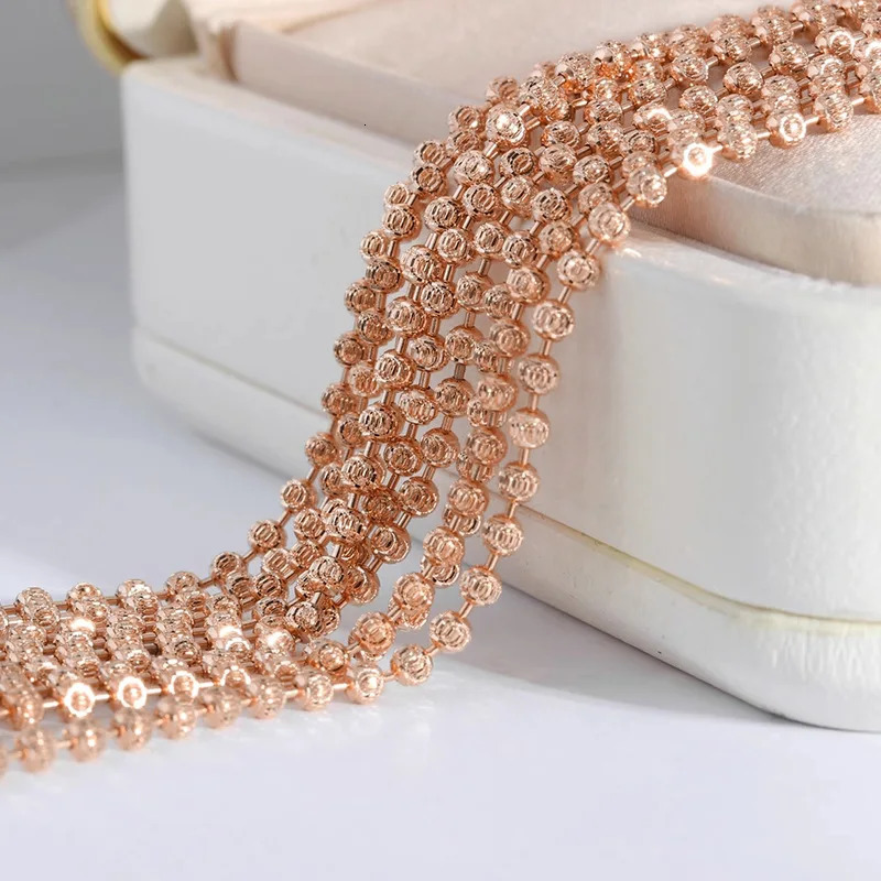 Pure 925 Sterling Silver Starlight Diamond Chain Necklace for Women S925 2mm Scimitar Ball Beads Collar fit Pendant DIY Jewelry 240515