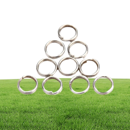1000pcs Stainless Steel Fishing Split Rings Heavy Duty Lure Solid Ring Loop Lures 7mm 150lbs