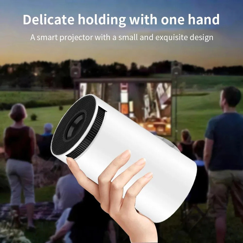 Projectors HY300 Home Theater Projector 4K HD Android 11 Dual WIFI 6.0 120 ANSI BT5.0 1080P 1280*720P Cinema Outdoor Portable Projector
