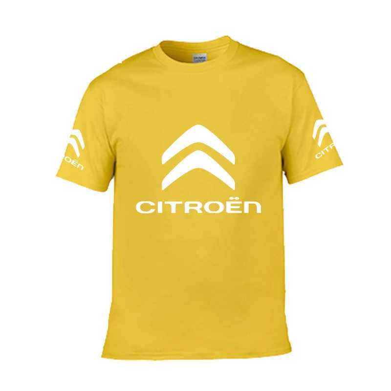 Men's T-Shirts Summer Mens T-Shirts Citroen Print Cotton Casual Fashion Short Slve Man Harajuku High Quty Unisex T Shirt Euro Size T240515
