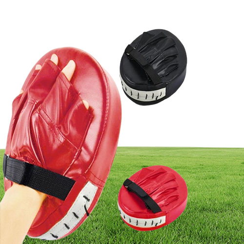 Designer-Black Red Boxing Gloves Pads for Muay Thai Kick Boxing MMA Training PU boxer target Pad
