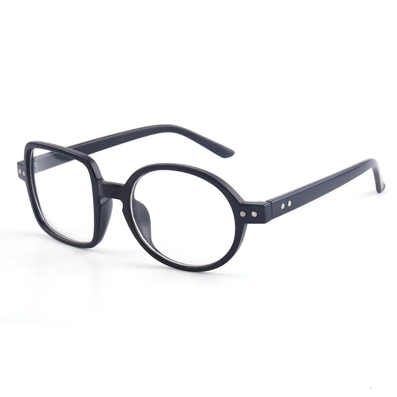 Cubojue Black White Reading Glasses 0 100 150 200 250 300 Women Male Novelty Eyeglasses Frame Round-square spectacles Diopter 240514