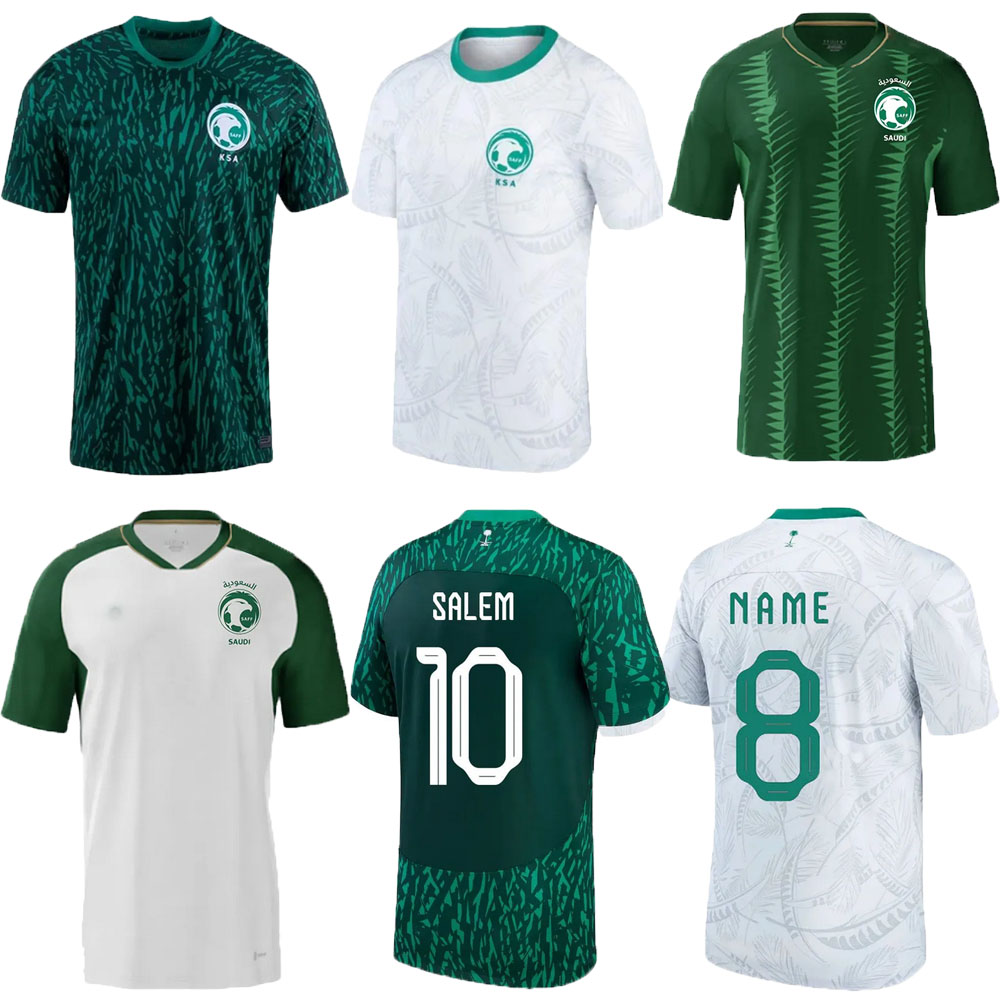 2023 SAUDI ARABIA Soccer Jerseys 23/24 Salem Al-dawsari Fahad Al Muwallad Salman Al-far National Team Shirt Firas Al-buraikan Sami Al-nei adult Kids Kit sets uniforms