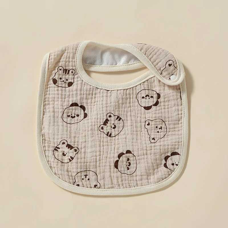 Bibs Burp Cloths New Waterproof Cotton Baby Bibs Infants Cute Cartoon Print Feeding Saliva Towel Newborn Toddler Soft Burp Cloth For Kid BibL4812