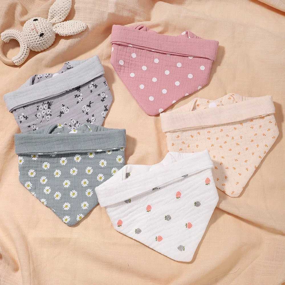 Bibs Burp Cloths Newborn Baby Bibs Infant Burp Cloths Stuff Feeding Drool Bandana Saliva Cartoon Soft Bib Safety Protection Girls AccessoriesL4812