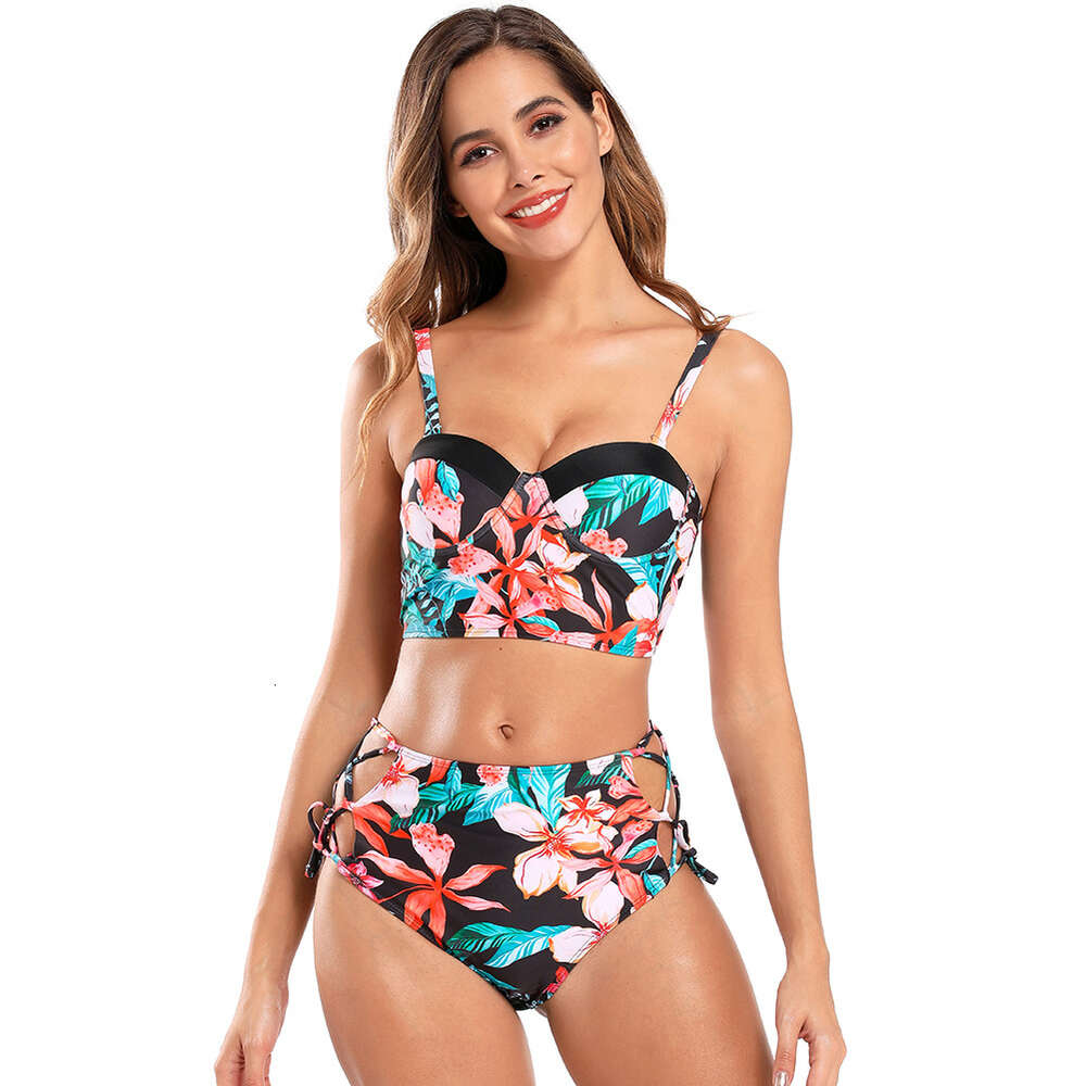 Ddmytiger Strap High Waist New Printed Swimwear Women S Bikini H