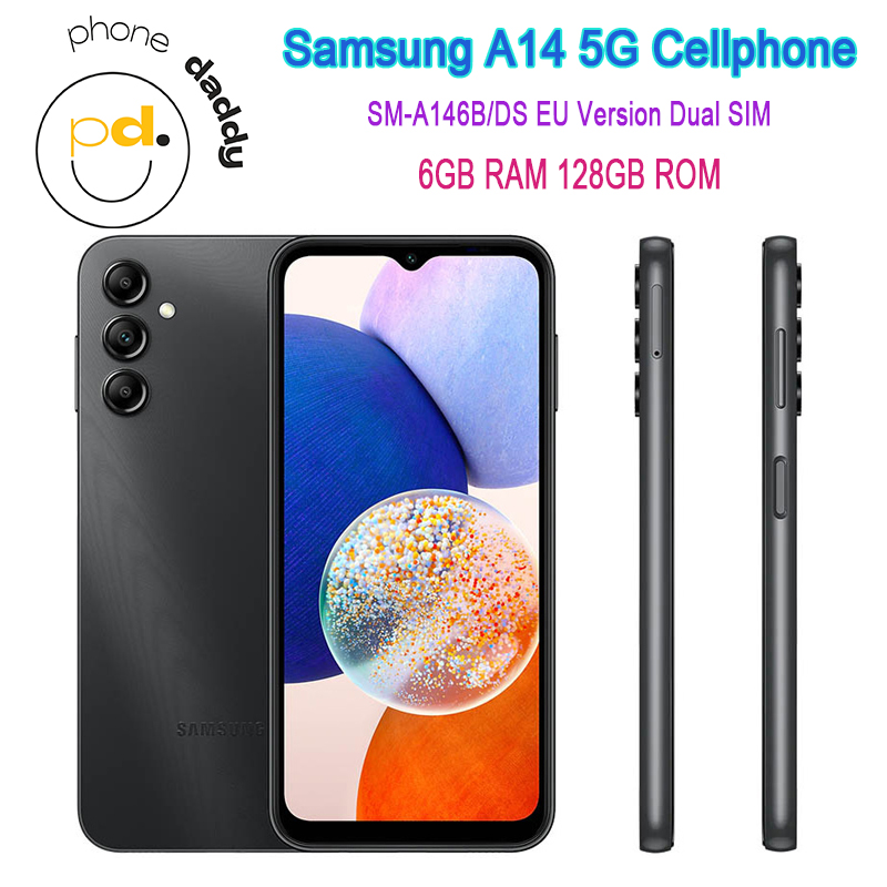 Samsung A14 5G A146U1/DS A146B/DS Dual SIM Cellphone 6.6" PLS LCD 4GB 64GB 6GB 128GB Octa Core Original Samsung 5G MobilePhone