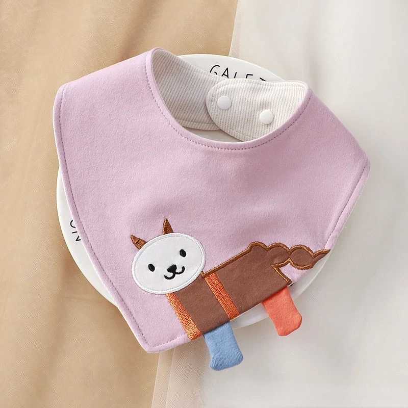 Bibs Burp Cloths Cartoon Baby Bibs Soft Newborn Feeding Towel Cotton Cloths Baby Girls Boys Bandana Bib Newborn Saliva Towel Burp ClothsL4812