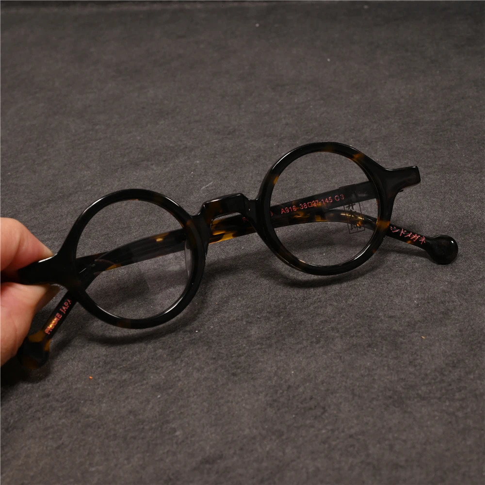 Cubojue Small Round 38mm Reading Glasses Men Women Anti Blue Light 100 150 200 250 Black Tortoise Eyeglasses Frame Acetate Male 240514