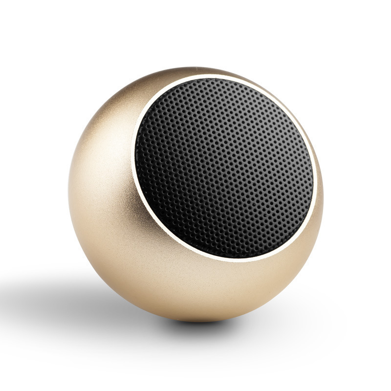 Mini wireless Bluetooth small speaker, car mounted subwoofer, high-quality small steel cannon, metal shell portable speaker