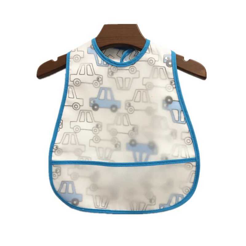 Bibs Burp Cloths 1pcs Quality Bib Adjustable Baby Bibs Plastic Waterproof Lunch Feeding Bibs Baby Cartoon Feeding Cloth Children Baby ApronL4812
