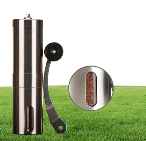 Gauges Manual Coffee Grinder Bean Conical Burr Mill For French PressPortable Stainless Steel Pepper Mills Kitchen Tools DHL WX91464