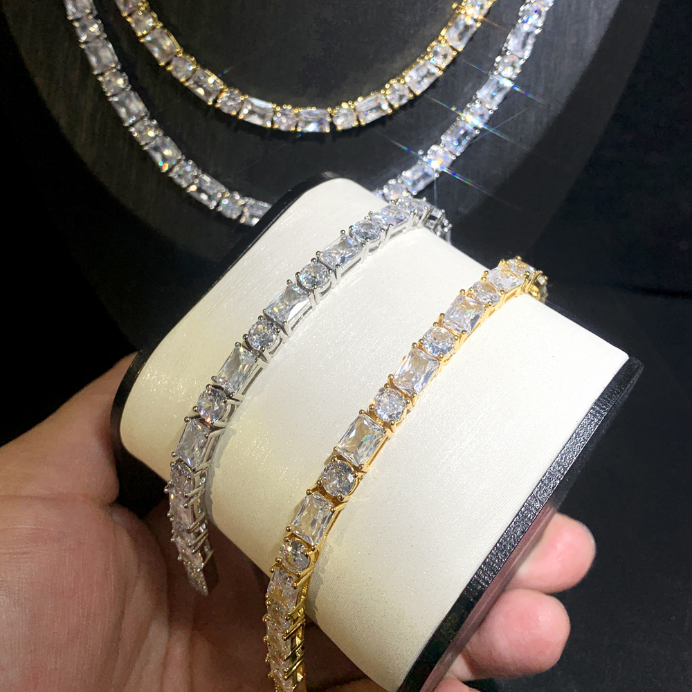 Tennis Chain: 1 Row Bg 5A Cz Stone Choker Necklace - Hip Hop Iced Out Jewelry