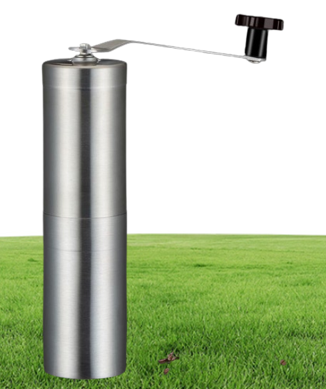 Gauges Manual Coffee Grinder Bean Conical Burr Mill For French PressPortable Stainless Steel Pepper Mills Kitchen Tools DHL WX91464