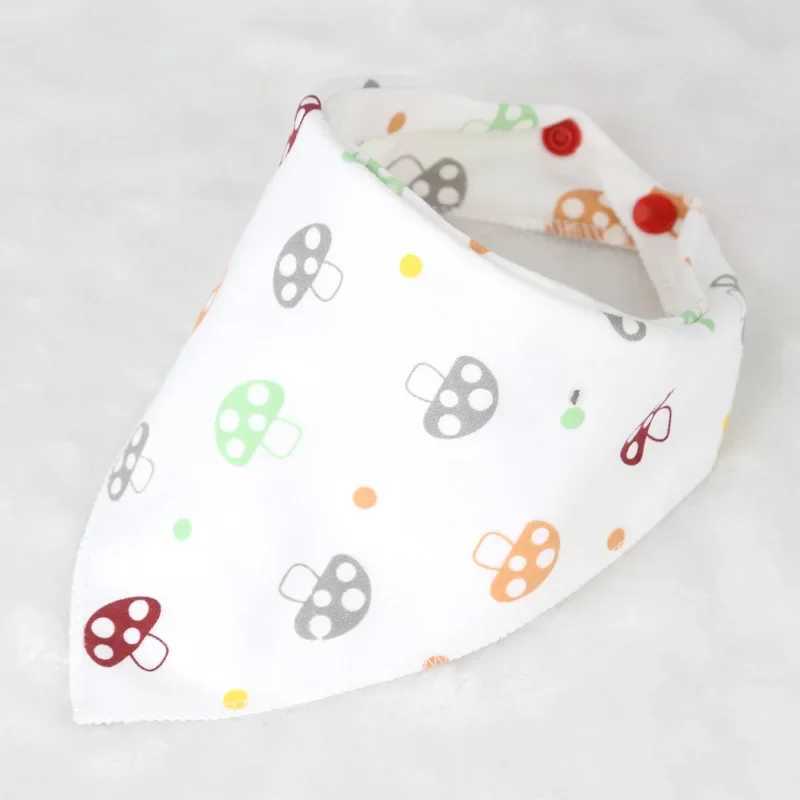 Bibs Burp Cloths Baby bibs High quality triangle double layers cotton baberos Cartoon Character Animal Print baby bandana bibs dribble bibsL4812